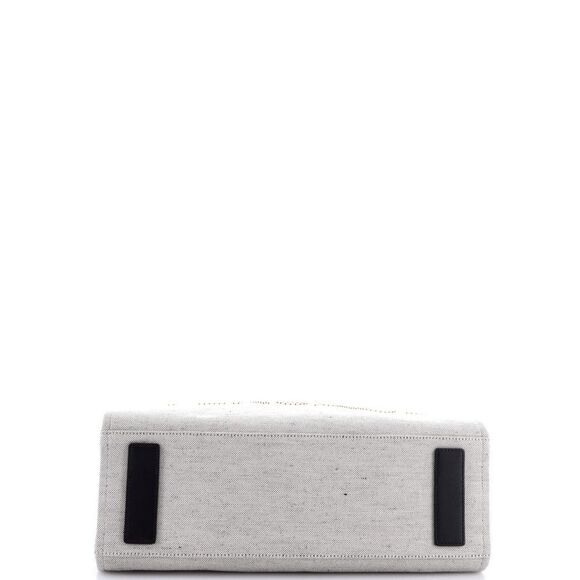 Versace La Medusa Tote Studded Canvas Large Gray - Picture 4 of 6